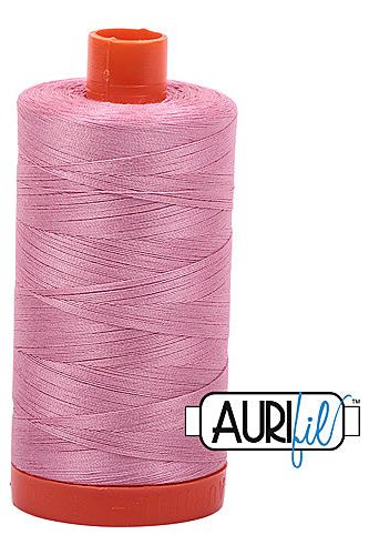 Aurifil Mako 50wt Cotton 1300 m 1422 yd. spool - 2430 Antique Rose