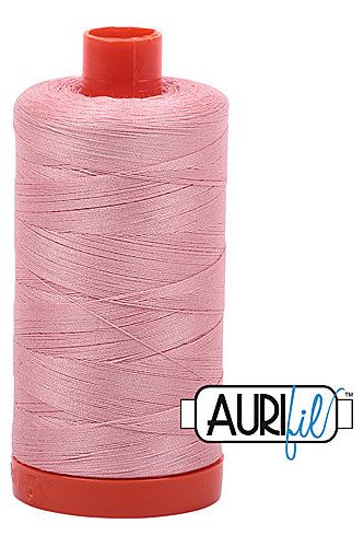 Aurifil Mako 50wt Cotton 1300 m 1422 yd. spool - 2437 Light Peony