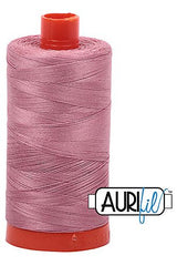 Aurifil Mako 50wt Cotton 1300 m 1422 yd. spool - 2445 Victorian Rose
