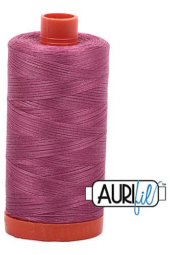 Aurifil Mako 50wt Cotton 1300 m 1422 yd. spool - 2450 Rose