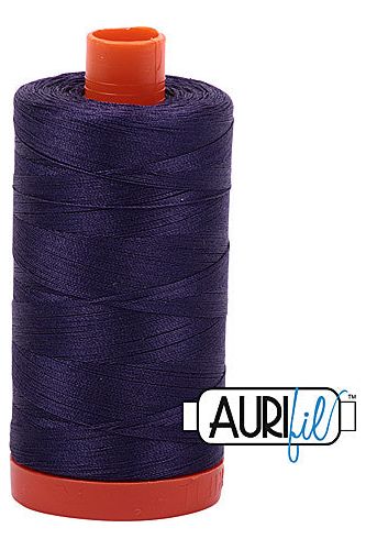 Aurifil Mako 50wt Cotton 1300 m 1422 yd. spool - 2581 Dark Dusty Grape