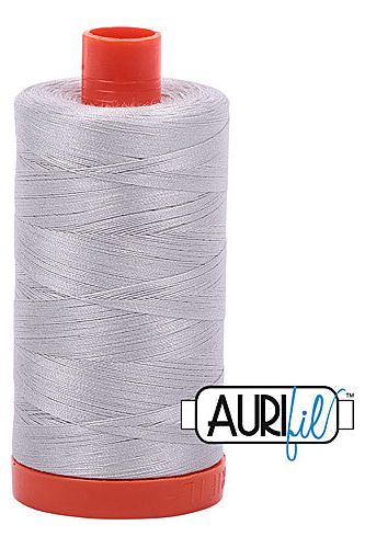 Aurifil Mako 50wt Cotton 1300 m 1422 yd. spool - 2615 Aluminium