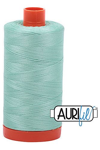 Aurifil Mako 50wt Cotton 1300 m 1422 yd. spool - 2835 Medium Mint