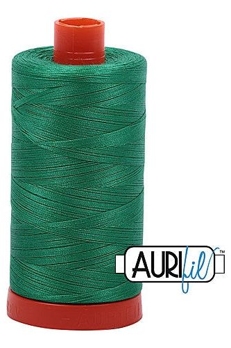 Aurifil Mako 50wt Cotton 1300 m 1422 yd. spool - 2865 Emerald