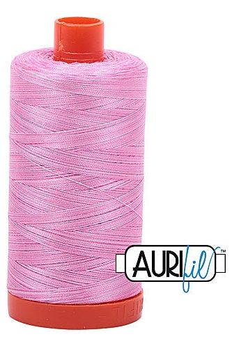 Aurifil Mako 50wt Cotton 1300 m 1422 yd. spool - 3660 Bubblegum