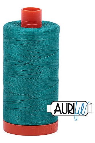 Aurifil Mako 50wt Cotton 1300 m 1422 yd. spool - 4093 Jade