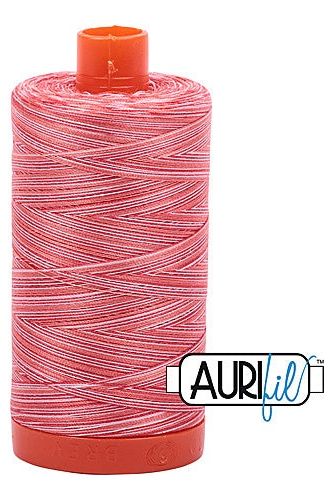Aurifil Mako 50wt Cotton 1300 m 1422 yd. spool - 4668 Strawberry Parfait