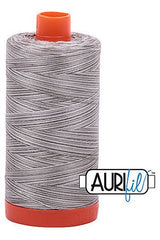 Aurifil Mako 50wt Cotton 1300 m 1422 yd. spool - 4670 Silver Fox