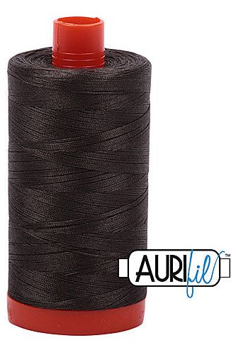 Aurifil Mako 50wt Cotton 1300 m 1422 yd. spool - 5013 Asphalt