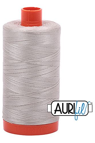 Aurifil Mako 50wt Cotton 1300 m 1422 yd. spool - 6725 Moondust