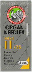 Organ Regular Point Home Needles 15x1, HAx1, 130/705H - 5/Pack