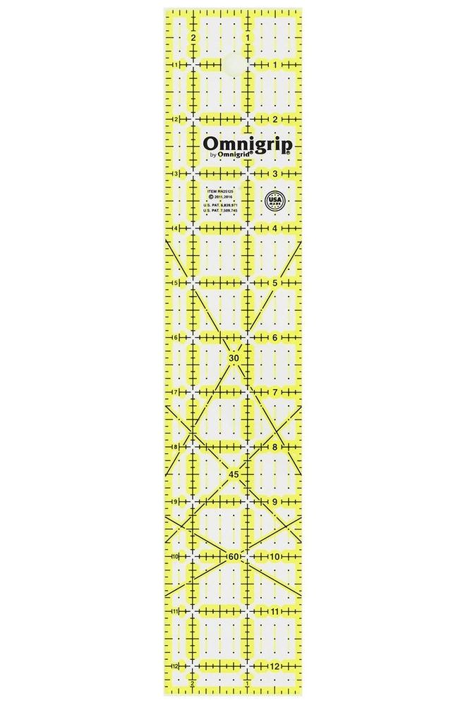 Omnigrid, Neon Non-Slip Rectangle Ruler