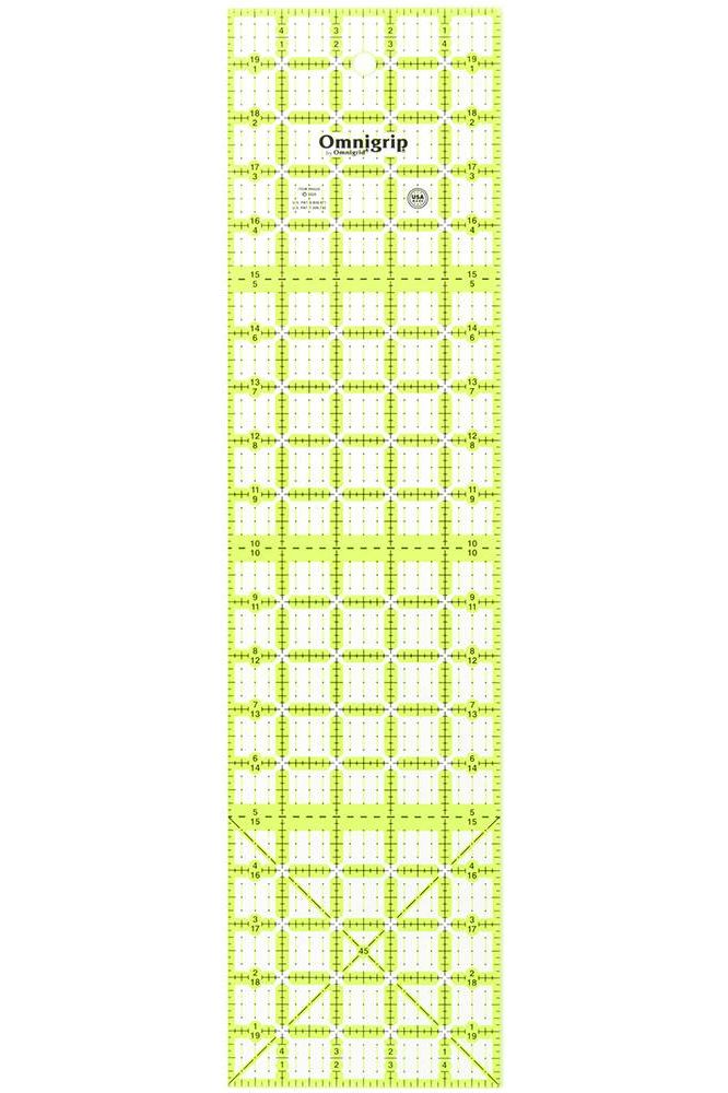Omnigrid, Neon Non-Slip Rectangle Ruler