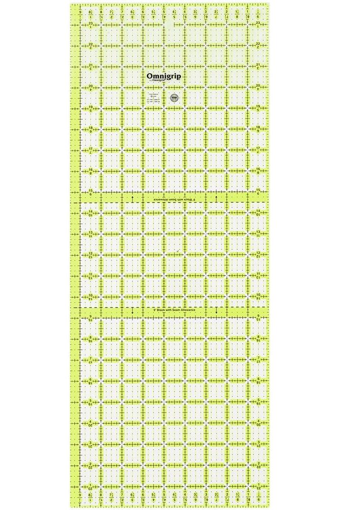 Omnigrid, Neon Non-Slip Rectangle Ruler