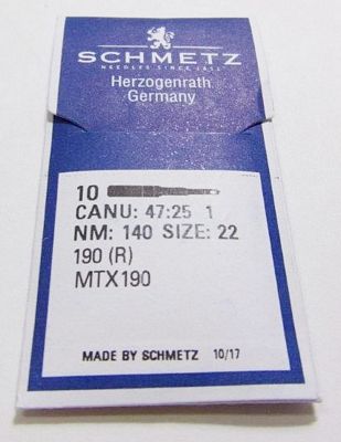 Schmetz 190 (R) MTx190 Industrial Needles - 10/Pkg