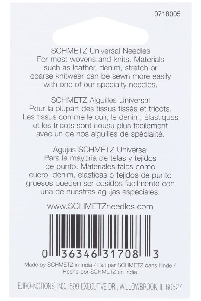 Schmetz 130/705H Universal Needles 5pk