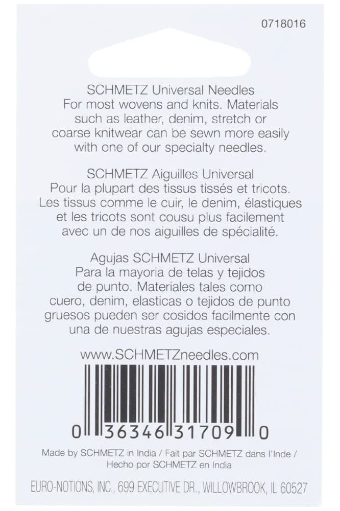 Schmetz 130/705H Universal Needles 5pk