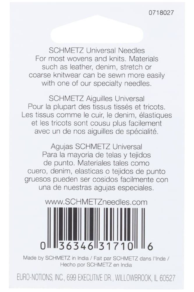 Schmetz 130/705H Universal Needles 5pk