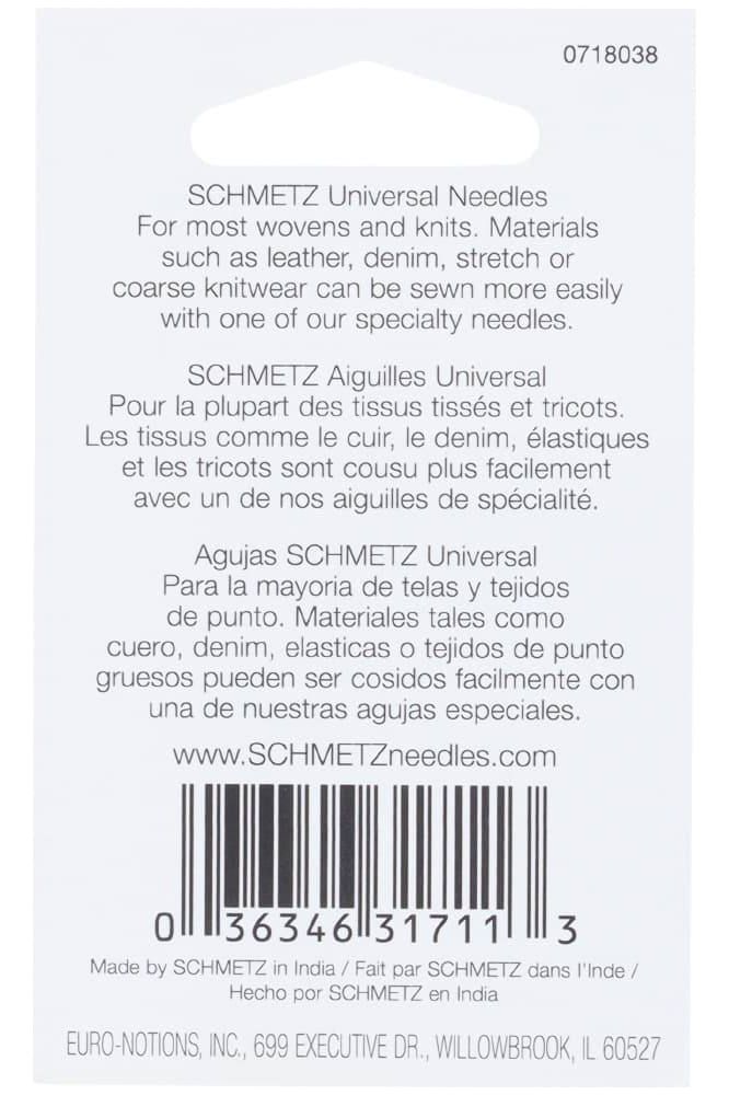 Schmetz 130/705H Universal Needles 5pk