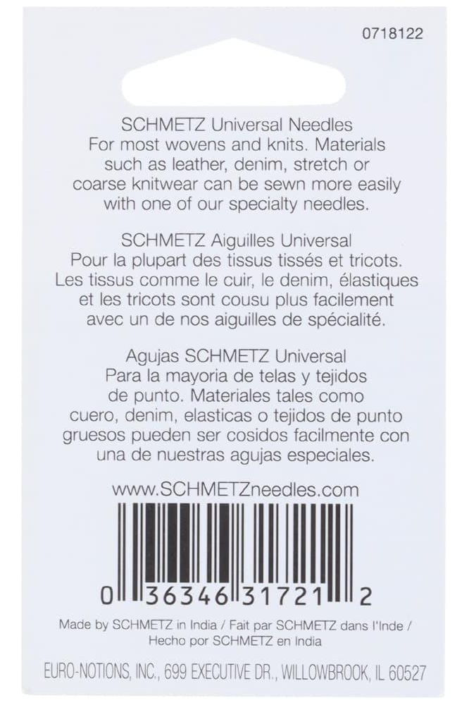 Schmetz 130/705H Universal Needles 5pk