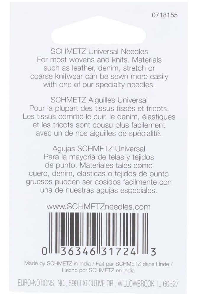 Schmetz 130/705H Universal Needles 5pk