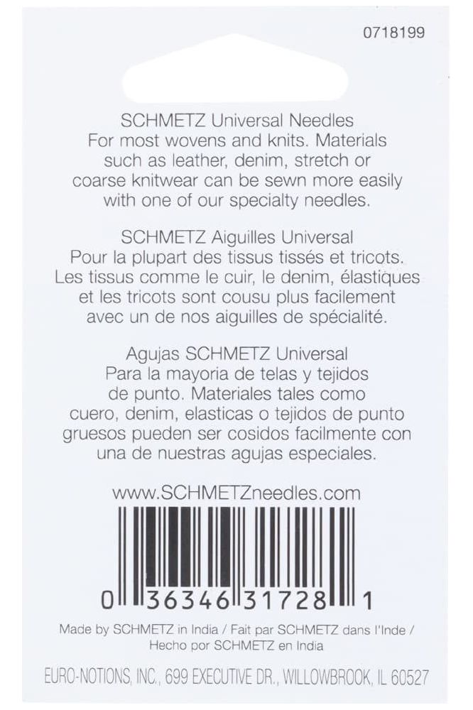 Schmetz 130/705H Universal Needles 5pk