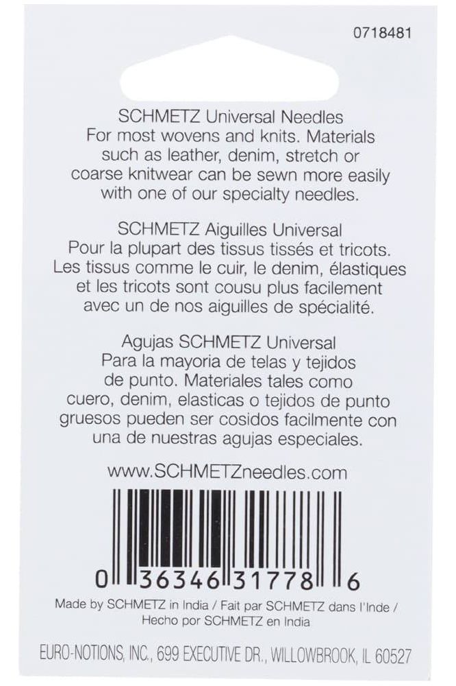 Schmetz 130/705H Universal Needles 5pk