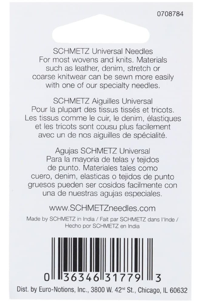 Schmetz 130/705H Universal Needles 5pk
