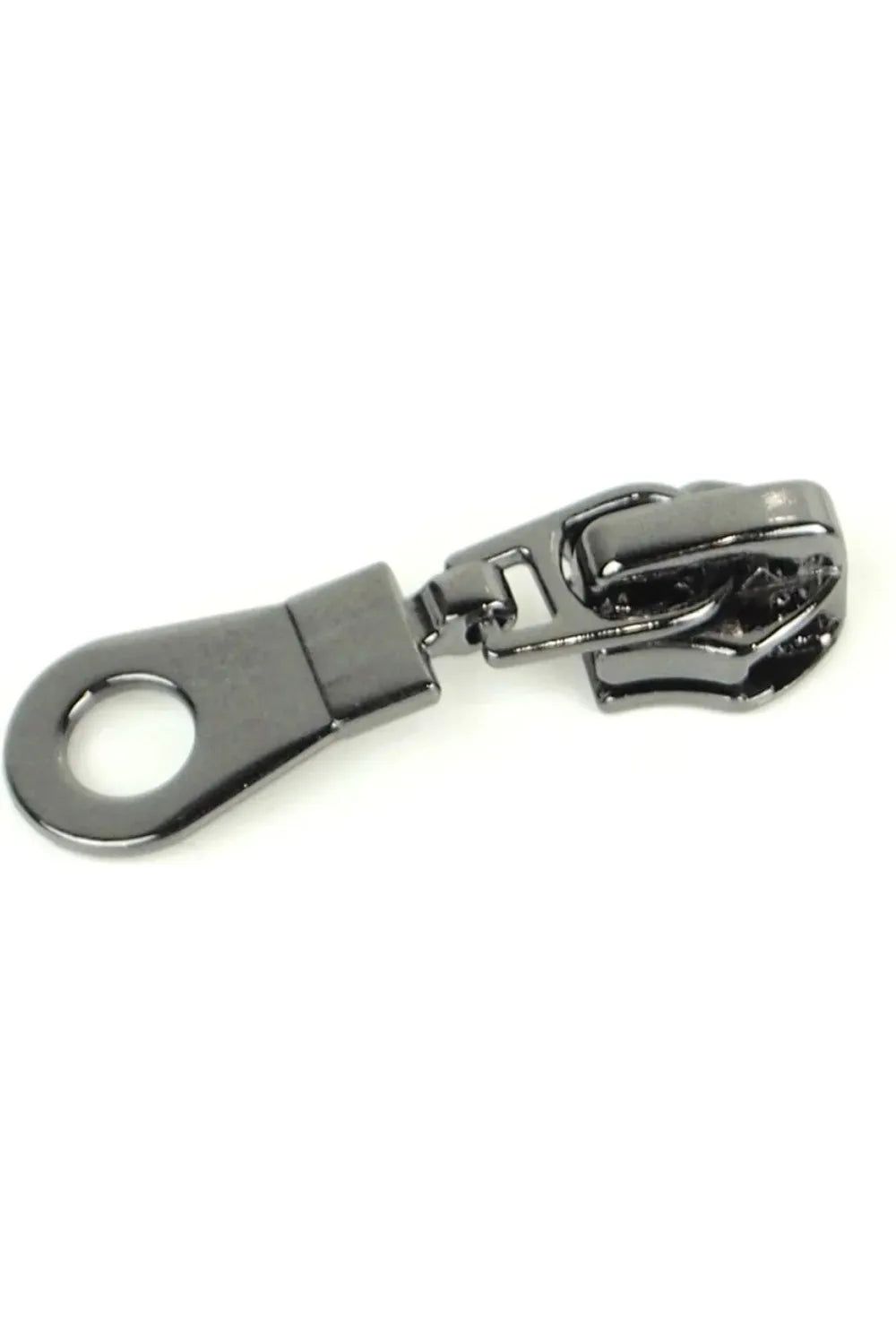 Donut Zipper Pull, Gunetal Finish - 1pk