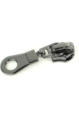 Donut Zipper Pull, Gunetal Finish - 1pk