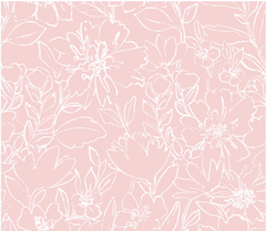 Flower house-Powder Keg-Pink (Sold By 1/2 Meter)