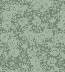 Flower House-Cottage Garden-Sage (Sold By 1/2 Meter)