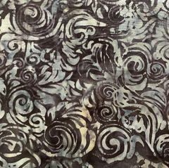 Anthology Batik - Dark Swirls* (Sold By 1/2 Meter)