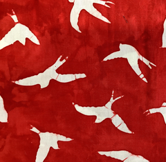 Anthology Batik - Red Birds* (Sold By 1/2 Meter)