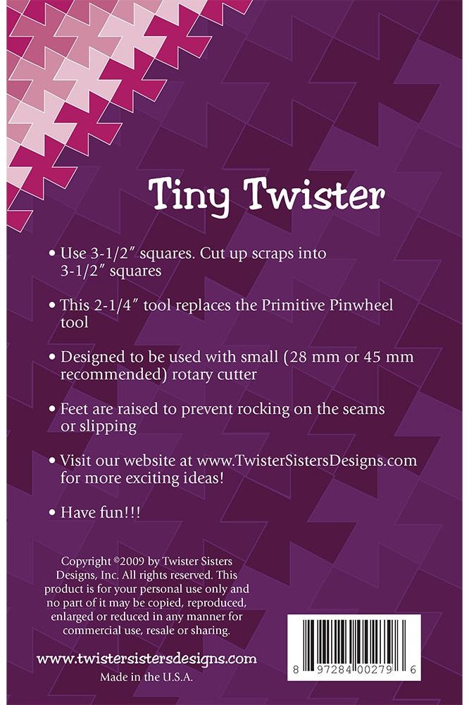 Twister Pinwheel Quilting Ruler