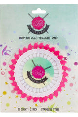 Tula Pink Unicorn Head, 2" Straight Pins 30 ct.