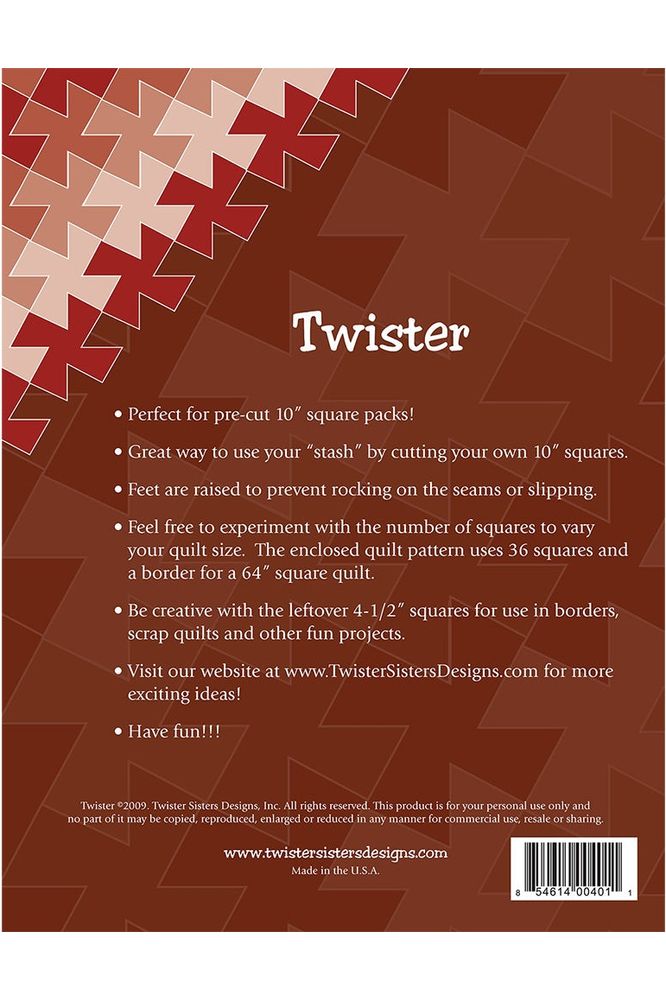 Twister Pinwheel Quilting Ruler