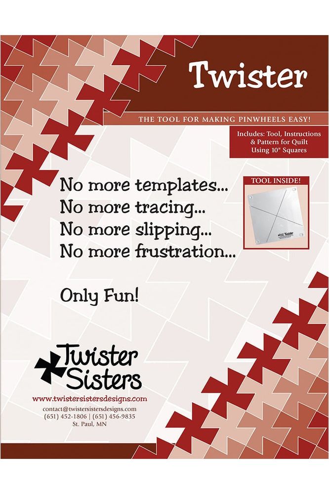 Twister Pinwheel Quilting Ruler