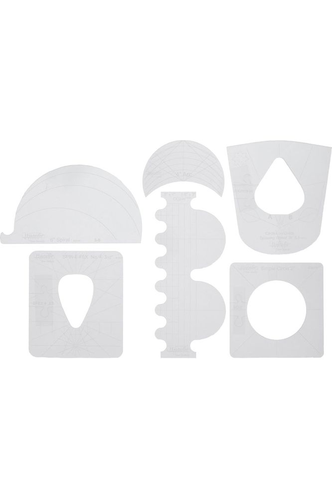 Westalee Design Template Sampler Set 6pc