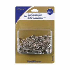Klasse Curved Safety Pin 38mm 60pcs $10.99