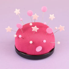 Bohin Plastic Head Pins 1-1/2in Light Pink Star 100ct