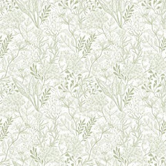 Whimsy - Fresh White Yardage (Sold By 1/2 Meter)