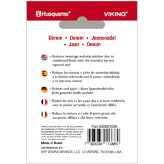 HUSQVARNA® VIKING® Denim Needles Size 100/16 5-Pack