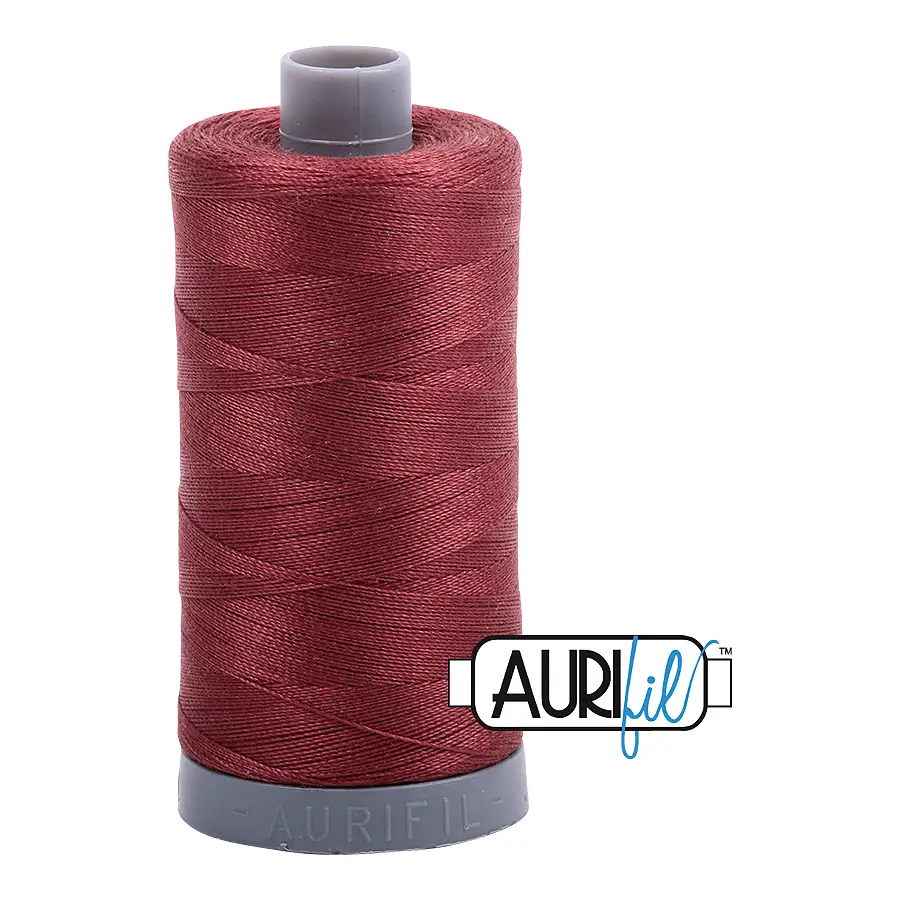 Aurifil Mako 28wt Cotton 750 m 820 yd. spool - 2345 Raisin