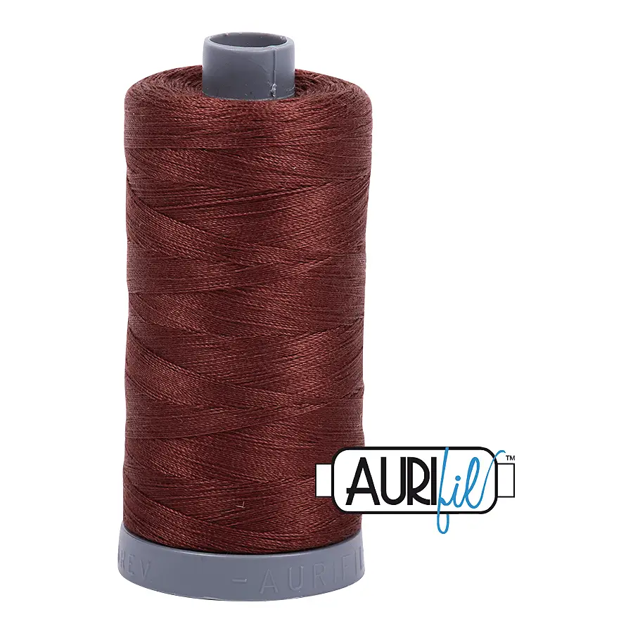 Aurifil Mako 28wt Cotton 750 m 820 yd. spool - 2360 Chocolate