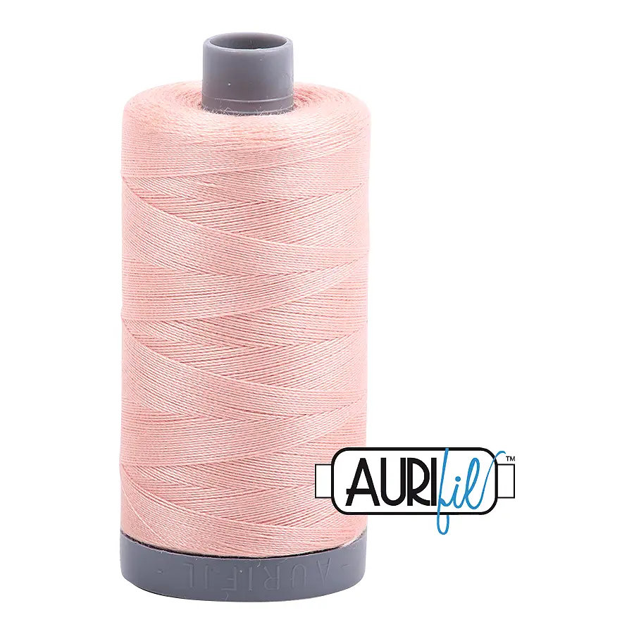 Aurifil Mako 28wt Cotton 750 m 820 yd. spool - 2420 Light Blush