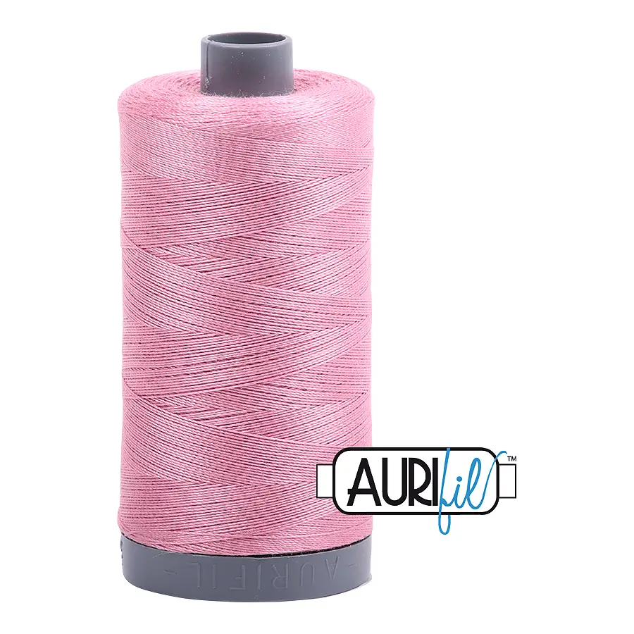 Aurifil Mako 28wt Cotton 750 m 820 yd. spool - 2430 Antique Rose