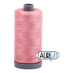 Aurifil Mako 28wt Cotton 750 m 820 yd. spool - 2435 Peachy Pink