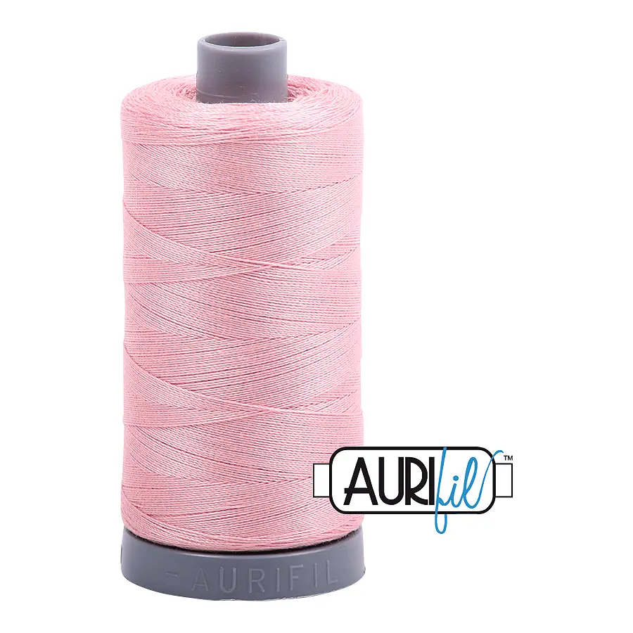 Aurifil Mako 28wt Cotton 750 m 820 yd. spool - 2437 Light Peony