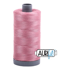 Aurifil Mako 28wt Cotton 750 m 820 yd. spool - 2445 Victorian Rose